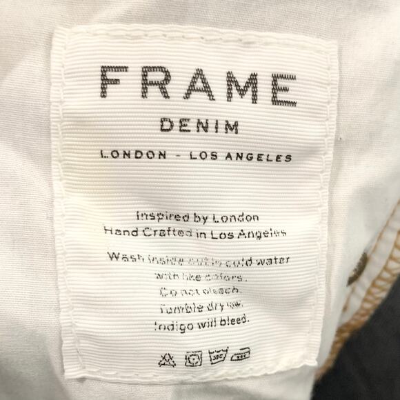 Frame Denim Womens Le Boy Distressed Jeans Shredded Holes Mclane Blue Size 31 - Picture 8 of 11